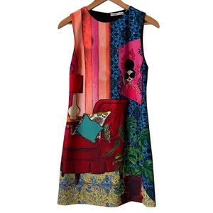 Alice + Olivia Clyde Shift Mini Dress in The Parlour, 4